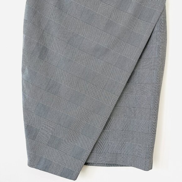 Express Faux Wrap Asymmetrical Pencil Skirt Preppy Office Wear Womens Size 6 - Picture 5 of 8